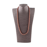 Vintage 8mm Pearl Statement Necklace for Women
