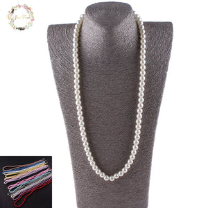 Vintage 8mm Pearl Statement Necklace for Women