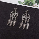 Vintage Dream Catcher Clip on Earrings for Women