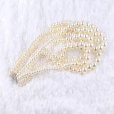 Long Statement Pearl Necklace for Wedding Party