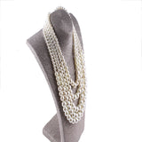 Long Statement Pearl Necklace for Wedding Party