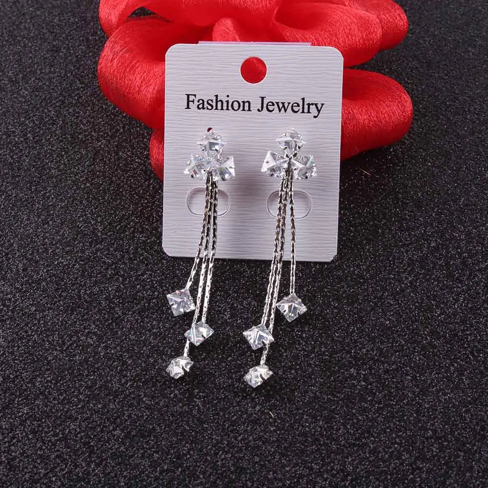 Vintage Bohemian Teardrop Stones Earrings