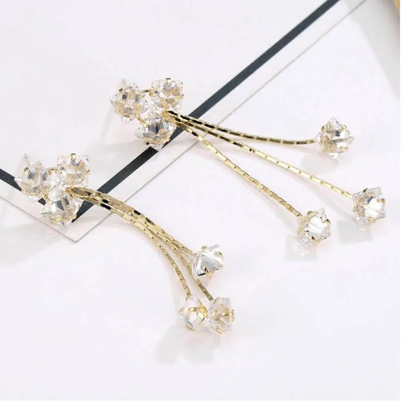 Vintage Bohemian Teardrop Stones Earrings