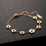 Summer Leg Bracelets For Women Foot Jewelry Butterfly Feet Chain Titanium Steel
