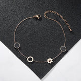 Summer Leg Bracelets For Women Foot Jewelry Butterfly Feet Chain Titanium Steel