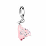 925 Silver Cake Pizza Drink Animals Beads Charms Bracelet Jewelry