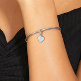 925 Silver Heart Skeleton Love Puzzle Charms for Bracelet Bangle