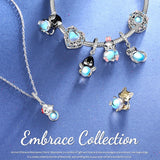 925 Silver Moonstone Animal Gift Rabbit Cat Pendant for Bracelet & Bangle