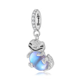 925 Silver Moonstone Animal Gift Rabbit Cat Pendant for Bracelet & Bangle