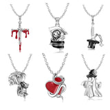 925 Silver Red Snake Skeleton Pendant Necklace for Women