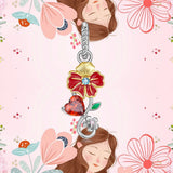 925 Silver Twelve Flowers Seasons Garden Beads for Bracelet Charms