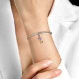 925 Silver Twelve Flowers Seasons Garden Beads for Bracelet Charms
