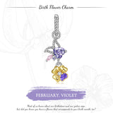 925 Silver Twelve Flowers Seasons Garden Beads for Bracelet Charms