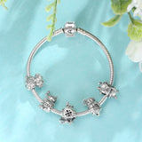 925 Silver Egyptian Culture Beads Pirate Gothic Halloween Charms Bracelet