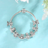 925 Silver Egyptian Culture Beads Pirate Gothic Halloween Charms Bracelet