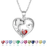 925 Silver Sunshine Necklace with Birthstone for Women