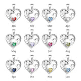 925 Silver Sunshine Necklace with Birthstone for Women