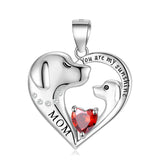 925 Silver Sunshine Necklace with Birthstone for Women