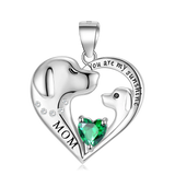 925 Silver Sunshine Necklace with Birthstone for Women