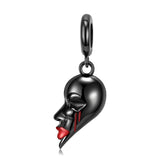 Rose Blood Skull Flower Pendant 925 Sterling Silver Necklace
