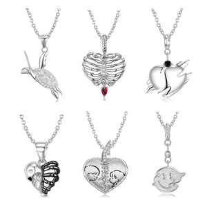 925 Silver Smiling Love Forever Pendant Necklace for Women