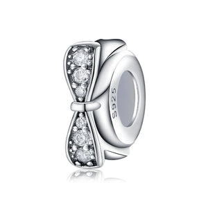 925 Sterling Silver Spring Charm Beads Collection with Cz - Fits Bracelet