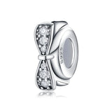 925 Sterling Silver Spring Charm Beads Collection with Cz - Fits Bracelet