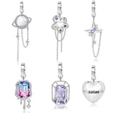 Romantic Pendant Charms 925 Silver for Women DIY Bracelet
