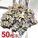 50Pcs Silver Butterfly Jewelry Accessories for DIY Earrings Necklaces