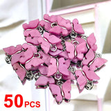50Pcs Silver Butterfly Jewelry Accessories for DIY Earrings Necklaces