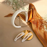 Pearl Hair Band Wide Headband for Women