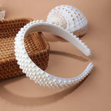 Pearl Hair Band Wide Headband for Women