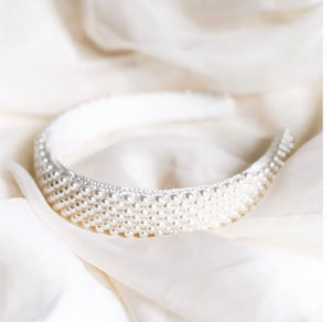 Pearl Hair Band Wide Headband for Women