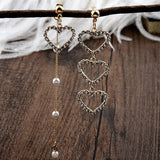 50pcs Love Peach Heart-shaped Pendant DIY Jewelry Material