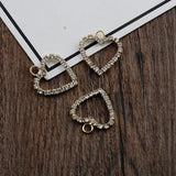 50pcs Love Peach Heart-shaped Pendant DIY Jewelry Material