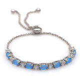 Fire Opal Bracelet for Women Adjustable Gift