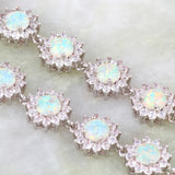 Multi-color Fire Opal Bracelets Women's Bangles Party Jewelry