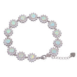 Multi-color Fire Opal Bracelets Women's Bangles Party Jewelry