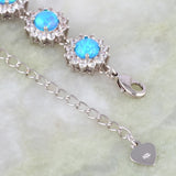 Multi-color Fire Opal Bracelets Women's Bangles Party Jewelry