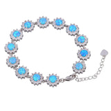 Multi-color Fire Opal Bracelets Women's Bangles Party Jewelry