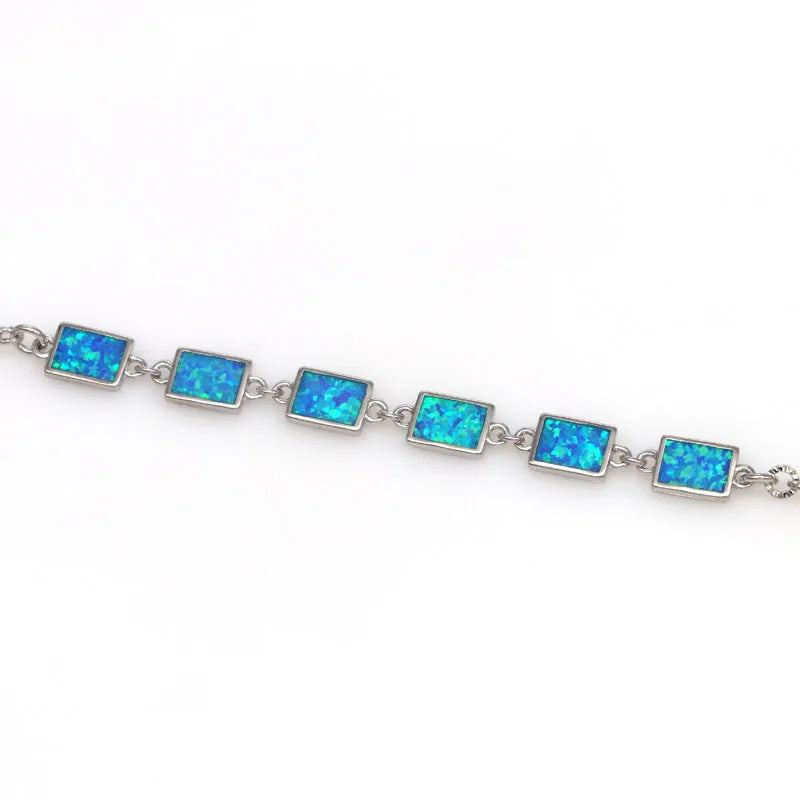 Fire Opal Geometric Bracelet Female Bracelet Jewelry