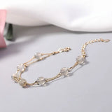 Double Strawberry Crystal Peach Blossom Boudoir Bracelet