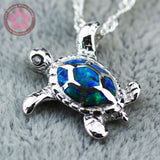 Opal Turtle Charm Pendant 925 Sterling Silver Jewelry