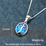 Opal Droplet Pendant Necklace Fine Jewelry for Women