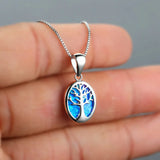 Opal Droplet Pendant Necklace Fine Jewelry for Women