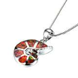 Opal Snail Pendant Necklace Fine Jewelry Women