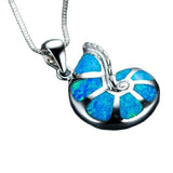 Opal Snail Pendant Necklace Fine Jewelry Women