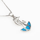 Dolphin and Anchor Opal Pendants Women's Element Jewelry
