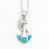 Dolphin and Anchor Opal Pendants Women's Element Jewelry