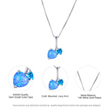 LovelyDolphins Opal Pendant Necklace for Women